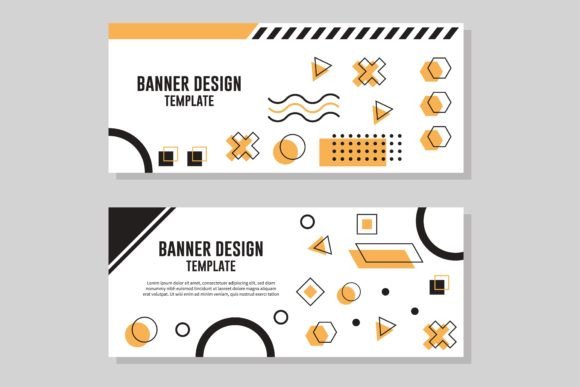Designing Digital Presence: Abstract Geometric Banner Templates