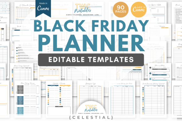 Master Your Sales Season with Black Friday Planner Canva Templates CE