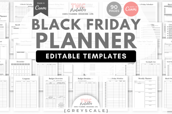 Master Your Sales Season with Black Friday Planner Canva Templates 4