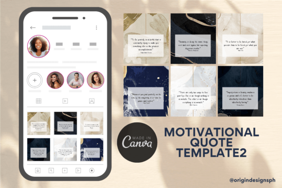 Revamp Your Feed with Canva Templates Motivational Quote2