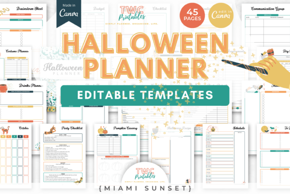 Streamlining Festive Chaos: A Deep Dive into Halloween Planner Canva Templates MIAMI